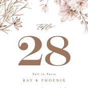 "ring box" - Table Numbers in Sunset by Phrosné Barwood - Detail