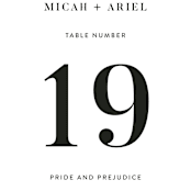 "Harmonie" - Table Numbers in Cloud by Carly Reed Walker - Detail