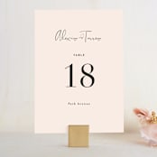 "Just the Two of Us" - Table Numbers in Blush by Jennifer Wick - Front