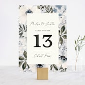 "Nantucket Romance" - Table Numbers in Marine by Chris Griffith - Front