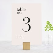 "The Loden" - Table Numbers in Ivory by Kelly Schmidt - Front