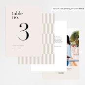 "The Loden" - Table Numbers in Ivory by Kelly Schmidt - Back of Card Options