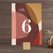 "Galeria" - Table Numbers in Autumn Desert by Kelly Schmidt - Front