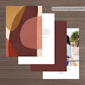 "Galeria" - Table Numbers in Autumn Desert by Kelly Schmidt - Back of Card Options