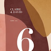 "Galeria" - Table Numbers in Autumn Desert by Kelly Schmidt - Detail