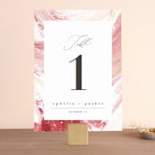 "pollen" - Table Numbers in Petal by Robin Ott - Front