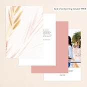 "pollen" - Table Numbers in Petal by Robin Ott - Back of Card Options