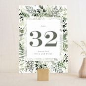 "beautiful posies" - Table Numbers in Fresh by Phrosné Barwood - Front
