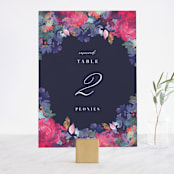 "Georgia" - Table Numbers in Navy by Lori Wemple - Front