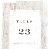 "Barnwood" - Table Numbers in Ash by Hooray Creative - Detail