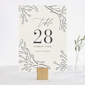"FancySchmancy" - Table Numbers in Classic by Jen Owens - Front