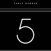 "Vesperum" - Table Numbers in Slate by GeekInk Design - Detail