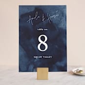 "Plain and Simple" - Table Numbers in Sapphire by Chris Griffith - Front