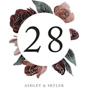 "floral corner" - Table Numbers in Marsala by Cass Loh - Detail