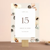 "Bella Mia" - Table Numbers in Autumn by Petra Kern - Front