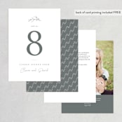 "Sketch" - Table Numbers in Cloud by Sara Hicks Malone - Back of Card Options