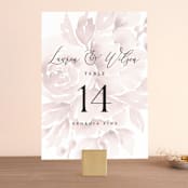 "Wedding Dream" - Table Numbers in Blush by Chris Griffith - Front