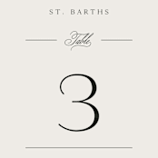 "Classic Monogram" - Table Numbers in Cream by Carolyn MacLaren - Detail