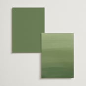 "Verdure" - Table Numbers in Garden by Leah Bisch - Back of Card Options