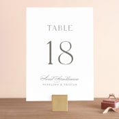 "calisson" - Table Numbers in Mist by chocomocacino - Front