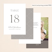 "calisson" - Table Numbers in Mist by chocomocacino - Back of Card Options