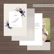 "ivi" - Table Numbers in Ivory by Lori Wemple - Back of Card Options