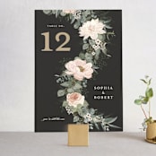 "Lovely Vine" - Table Numbers in Blush by Susan Moyal - Front
