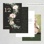 "Lovely Vine" - Table Numbers in Blush by Susan Moyal - Back of Card Options