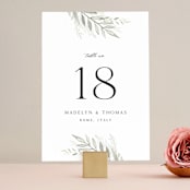 "Sweeping" - Table Numbers in Linen by Carolyn Nicks - Front