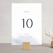 "Blueridge" - Table Numbers in Ocean by Leah Bisch - Front
