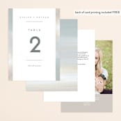 "Grounded in Love" - Table Numbers in Porcelain by Nicole Walsh - Back of Card Options