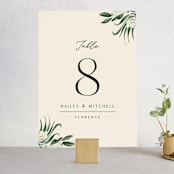 "Meander" - Table Numbers in Obsidian by Kaydi Bishop - Front