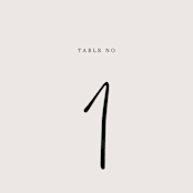 "stylist script" - Table Numbers in Ivory by Cass Loh - Detail