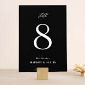 "Margot" - Table Numbers in Midnight by Lauren Chism - Front