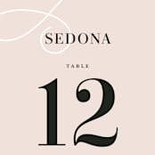 "AND" - Table Numbers in Sunkissed by Jill Means - Detail
