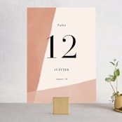 "Magazine Serif" - Table Numbers in Sand Dunes by Elly - Front
