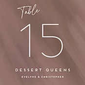 "hazelnut" - Table Numbers in Fawn by chocomocacino - Detail