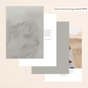 "Frame" - Table Numbers in Granite by Lori Wemple - Back of Card Options