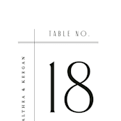 "Narrative" - Table Numbers in Frost by Jennifer Wick - Detail
