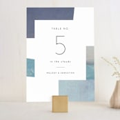 "sky poetry" - Table Numbers in Daylight by Sumak Studio - Front