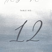 "Romantic Watercolor" - Table Numbers in Mist by Sparkvites - Detail