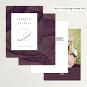 "Petalis" - Table Numbers in Velvet by Christie Garcia - Back of Card Options