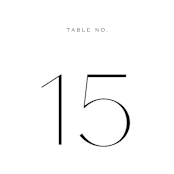 "chloe " - Table Numbers in Silk by Kelly Schmidt - Detail