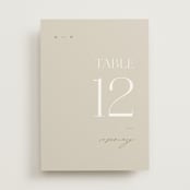 "oval" - Table Numbers in Natural by Leah Bisch - Front