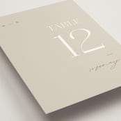 "oval" - Table Numbers in Natural by Leah Bisch - Detail