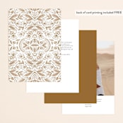 "charmed" - Table Numbers in Honey by Jen Owens - Back of Card Options