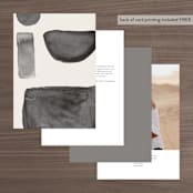 "Midtown" - Table Numbers in Stone by Hudson meet Rose - Back of Card Options