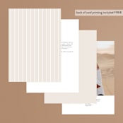 "Surround" - Table Numbers in Ivory by Brianne Larsen - Back of Card Options