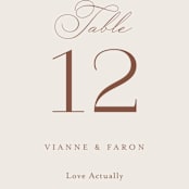 "Delicate Names" - Table Numbers in Buttercream by Jessica Williams - Detail