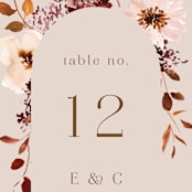"Love Garden" - Table Numbers in Potpourri by Petra Kern - Detail